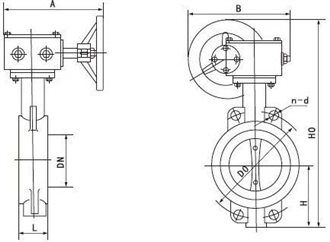 D371X對(duì)夾式蝸輪傳動(dòng)軟密封蝶閥產(chǎn)品圖 D371X對(duì)夾式蝸輪傳動(dòng)軟密封蝶閥產(chǎn)品圖