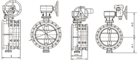 SD943H-16C電動(dòng)伸縮蝶閥外形尺寸圖
