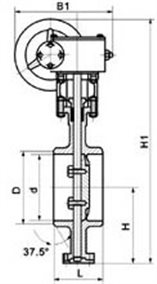 對焊式金屬硬密封蝶閥 對焊式金屬硬密封蝶閥
