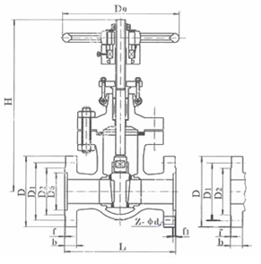 Z41W-16/25/40/64 不銹鋼法蘭閘閥 Z41W-16/25/40/64 不銹鋼法蘭閘閥