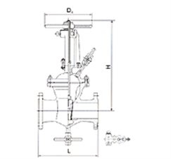 手動(dòng)帶吹掃孔楔式閘閥 手動(dòng)帶吹掃孔楔式閘閥