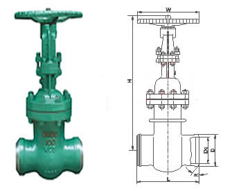 焊接式真空楔式閘閥 焊接式真空楔式閘閥